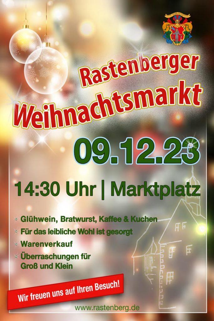 Rastenberger Weihnachtsmarkt, Kinder, Fest, Weihnachten, Lichter