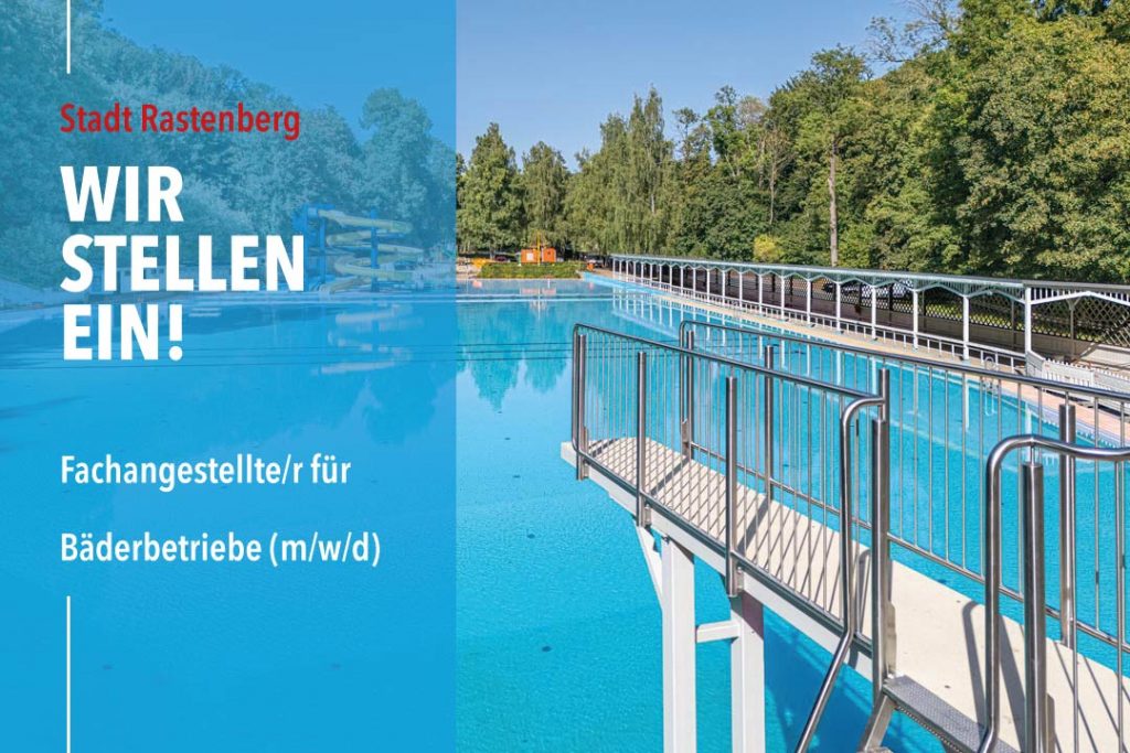 Jobsuche, Veränderung - Wir suchen dich als Schwimmmeister in Rastenberg