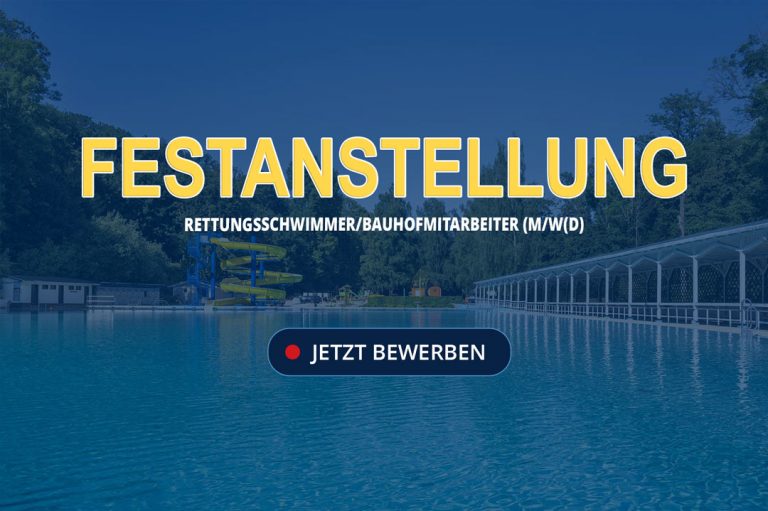 Schwimmbad Stadt Rastenberg, Stellenausschreibung, Jobangebot - im öffentlichen Dienst