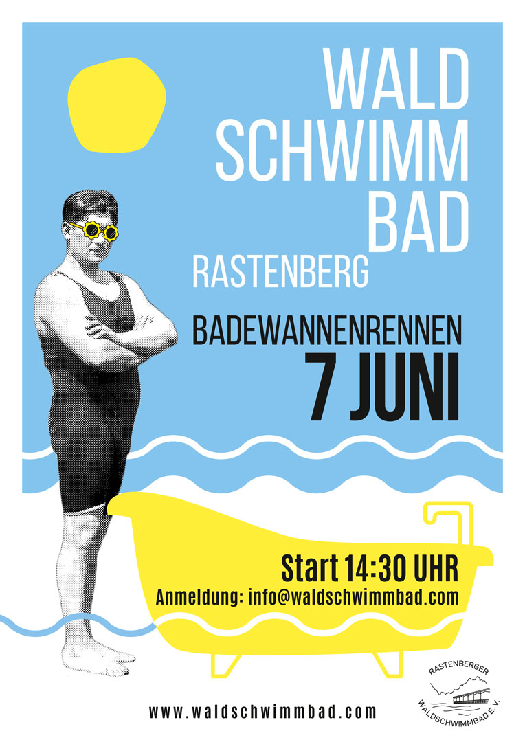 Waldbad Rastenberg - Badewannenrennen, Veranstaltung
