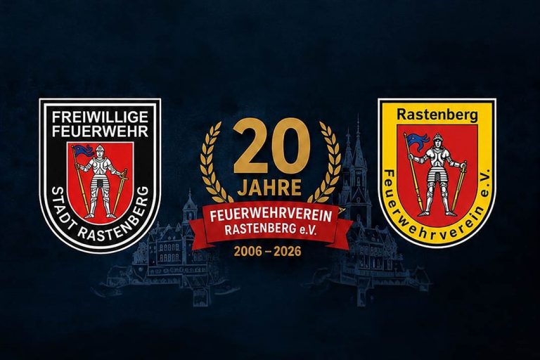 Die Rastenberger Feuerwehr feiert 20 Jahre Feuerwehrverein Rastenberg e. V.